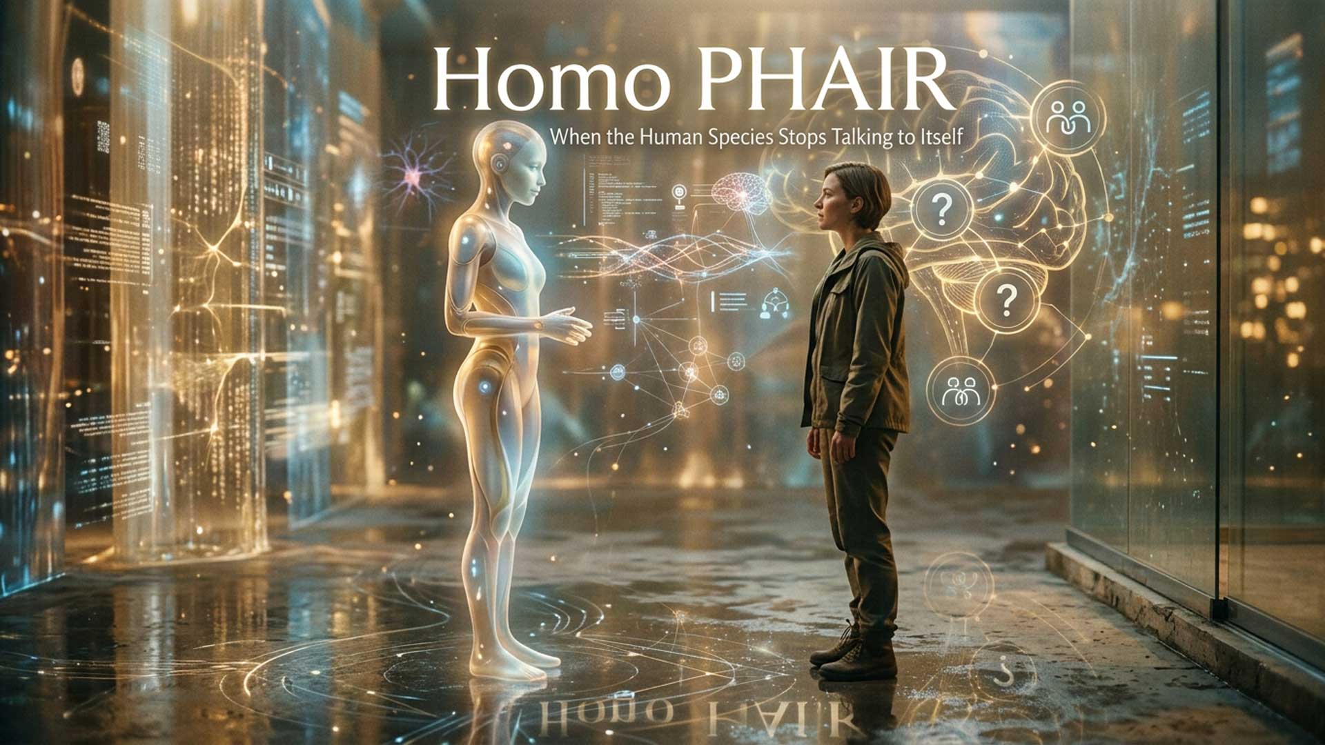Homo PHAIR: When the Human Species Stops Talking to Itself
